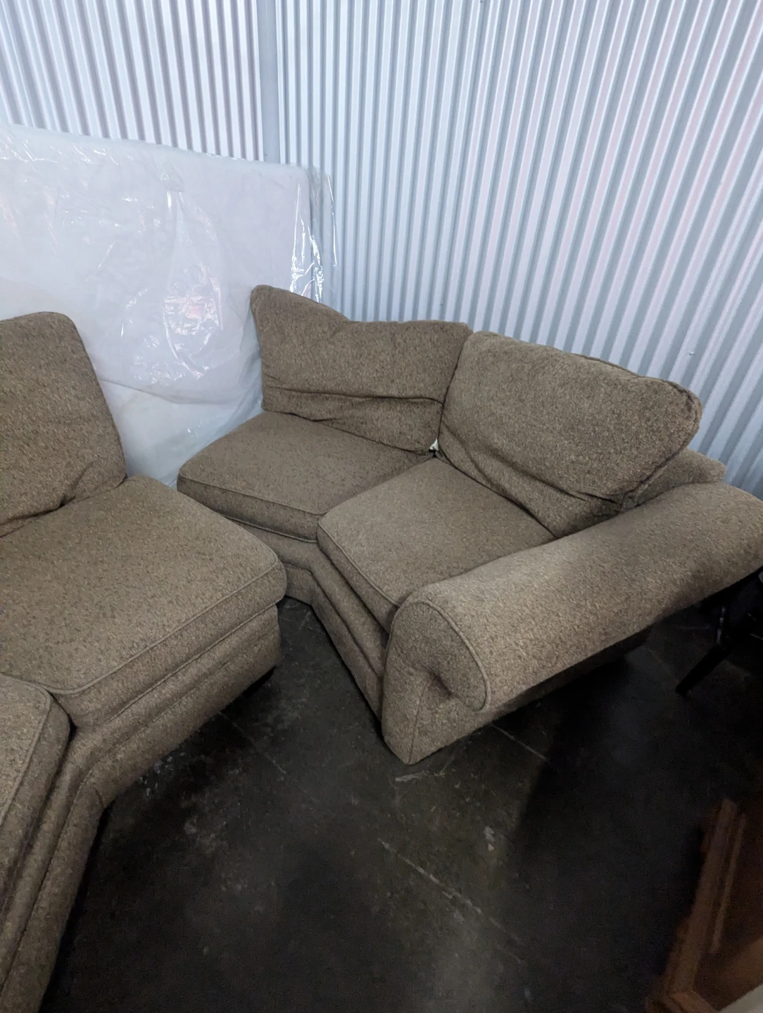 Tan Sectional Sofa Pieces - photo 2