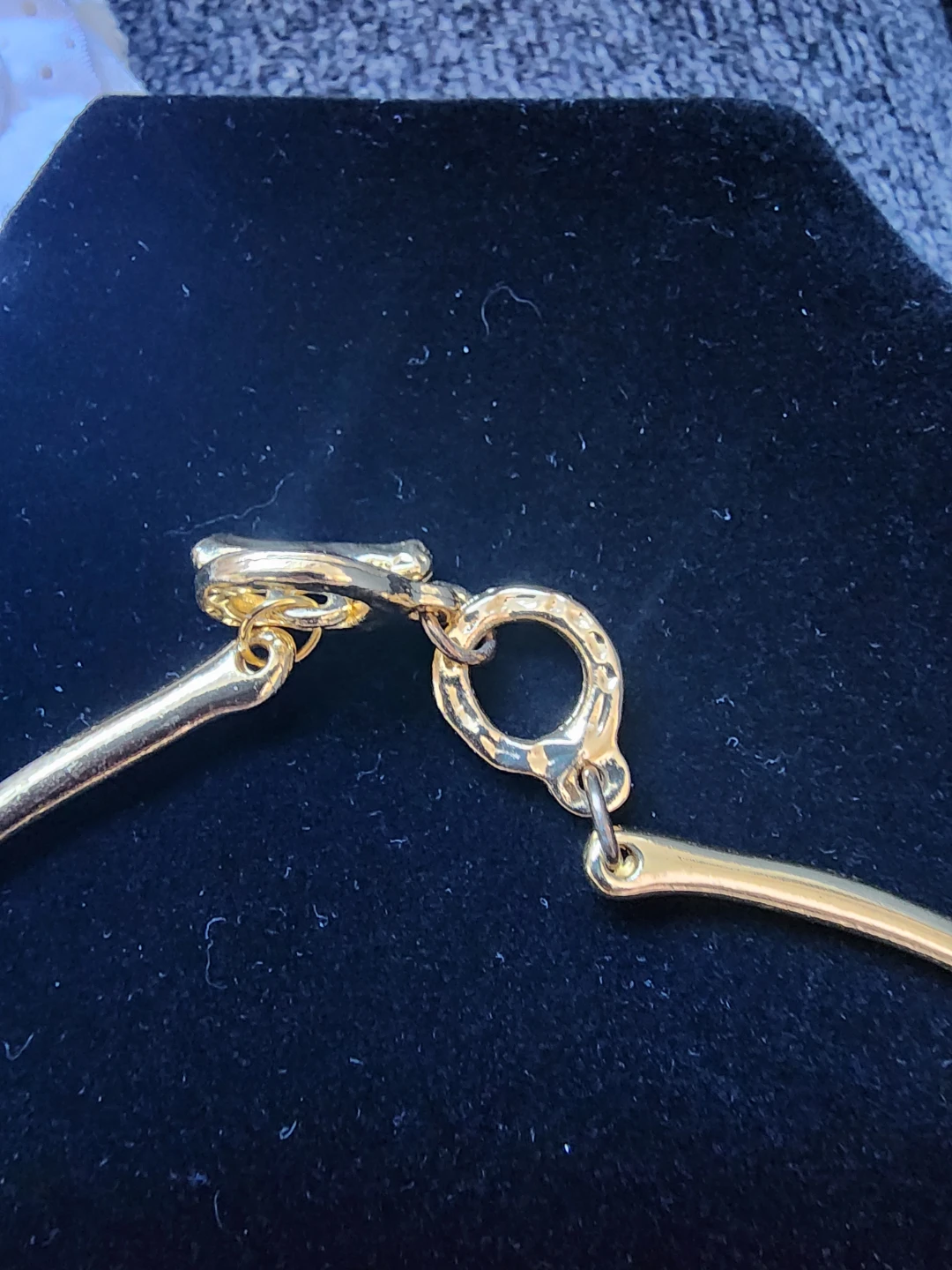 Gold-Tone Hammered Statement Necklace - photo 2