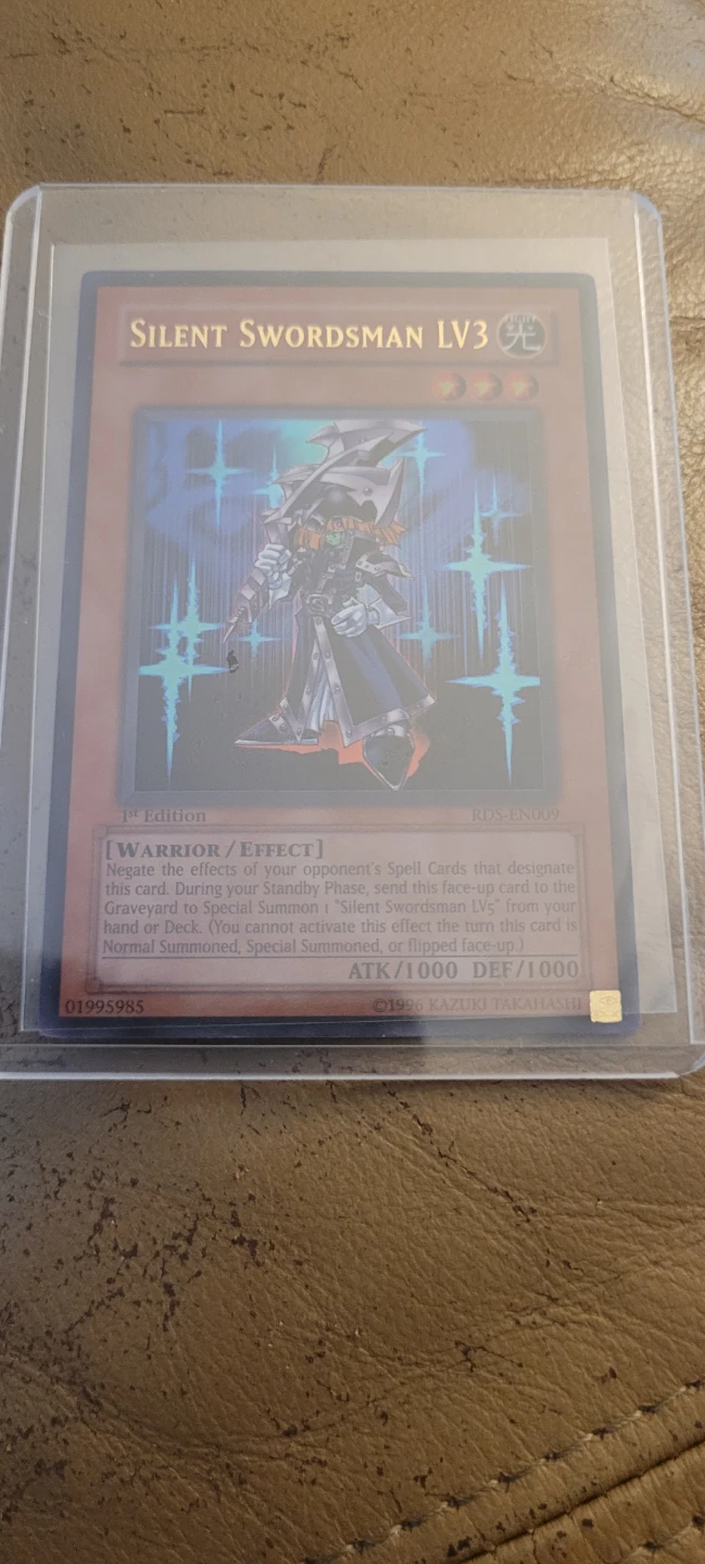 Yu-Gi-Oh! Silent Swordsman LV3 1st Edition Card