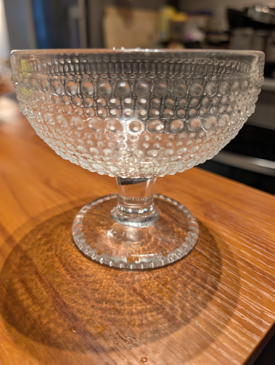 Set of 4 Clear Glass Dessert Bowls