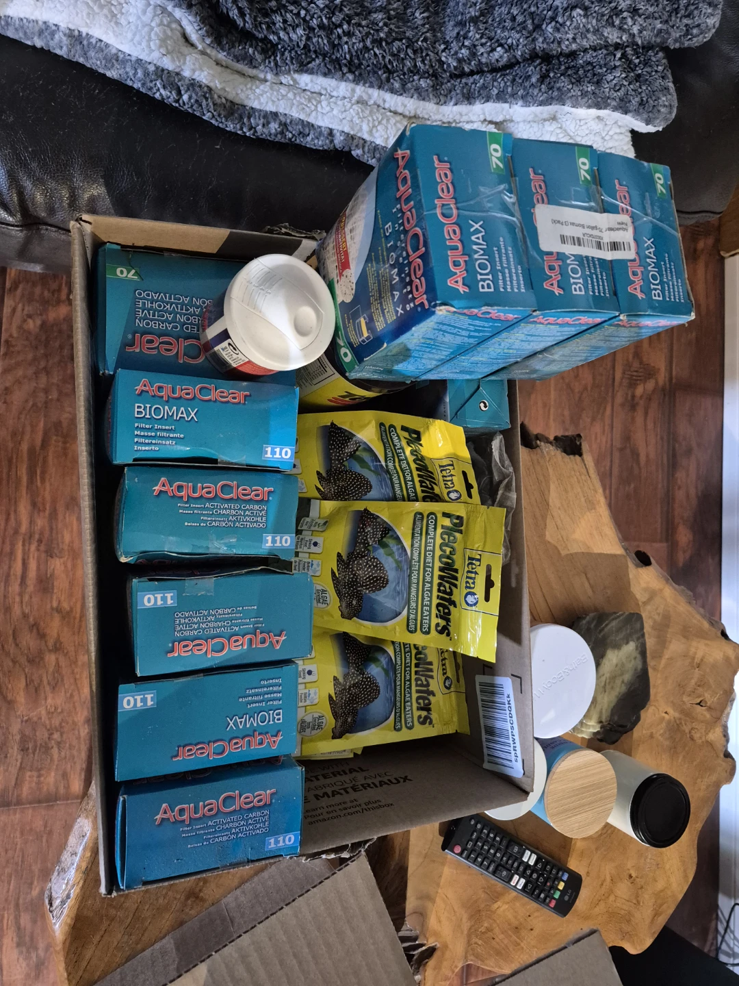 Aquarium Filter Supplies and Fish Food Assortment - photo 2