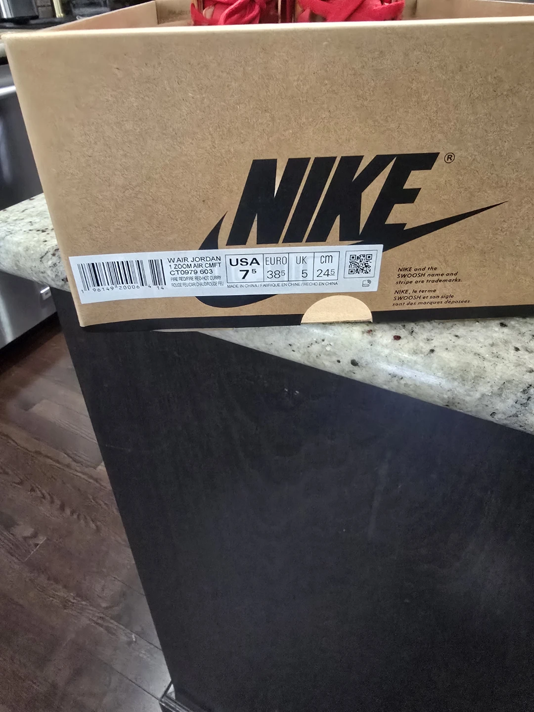Nike Air Jordan 1 Zoom Air CMFT Fire Red/Hot Curry