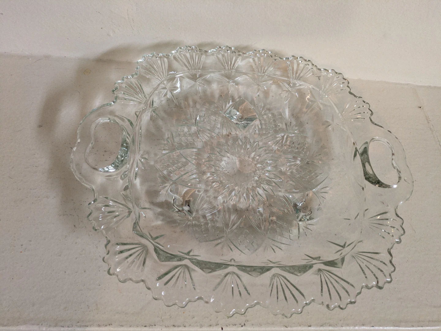 Vintage Crystal Serving Tray - photo 2