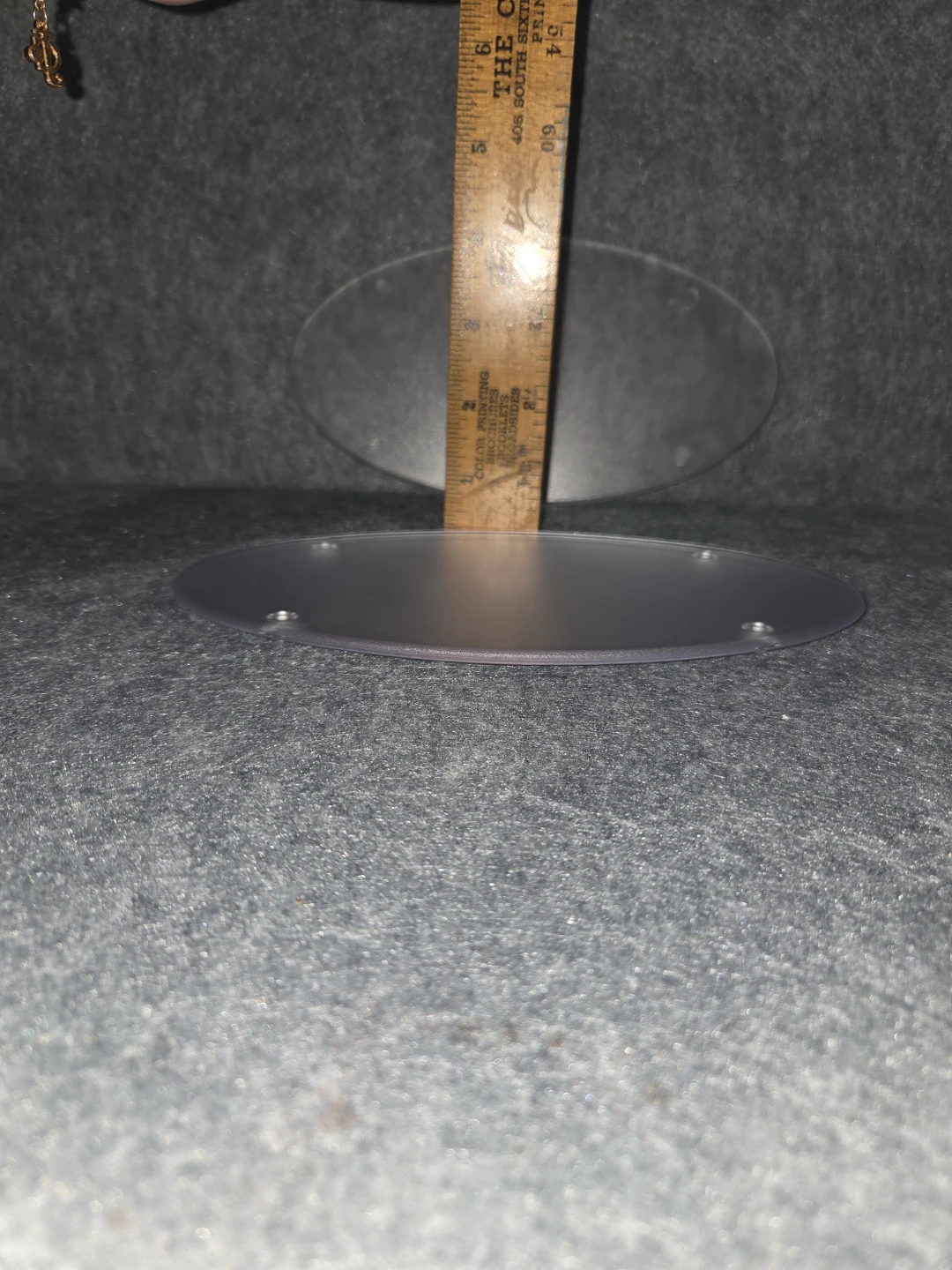 Two Clear Acrylic Oval Display Bases - photo 5