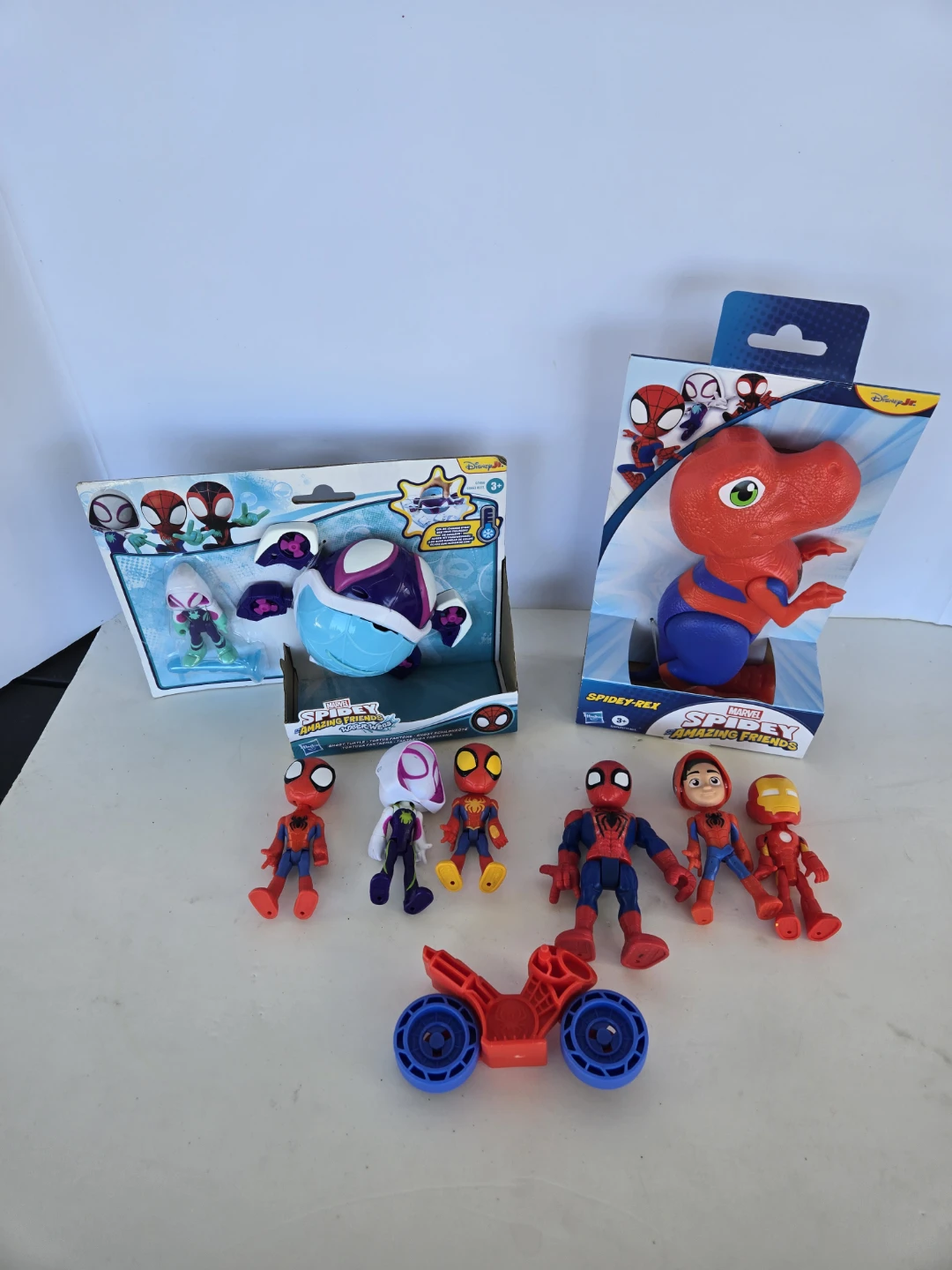 Spidey and friends toy lot  Some used and some new toys