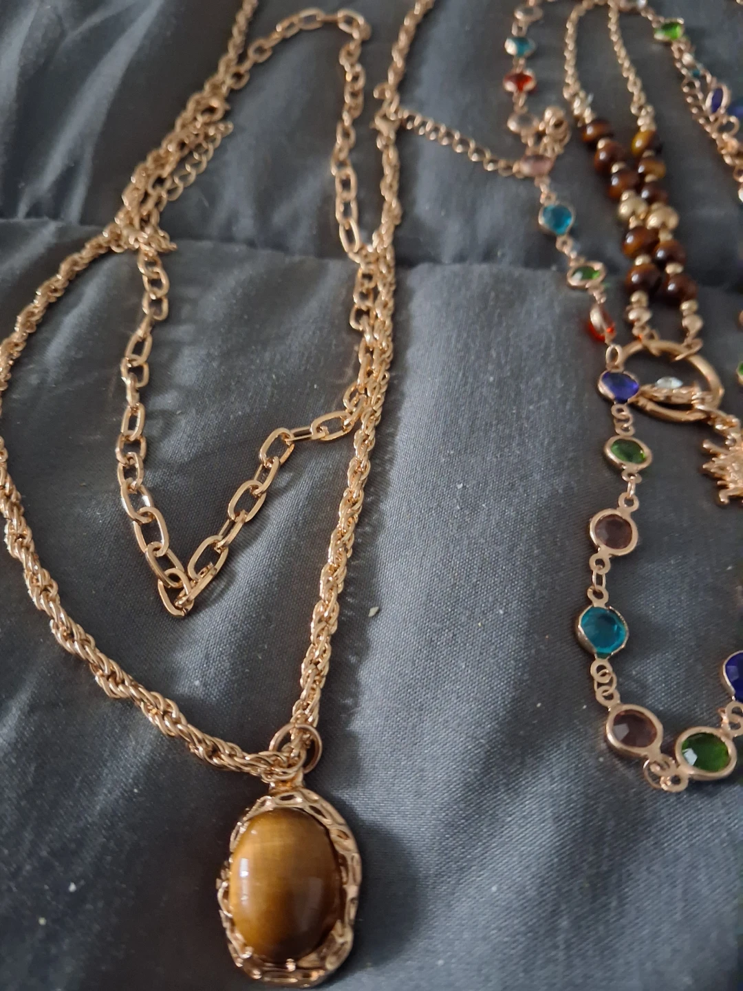 Two Gold-Tone Fashion Necklaces - photo 4