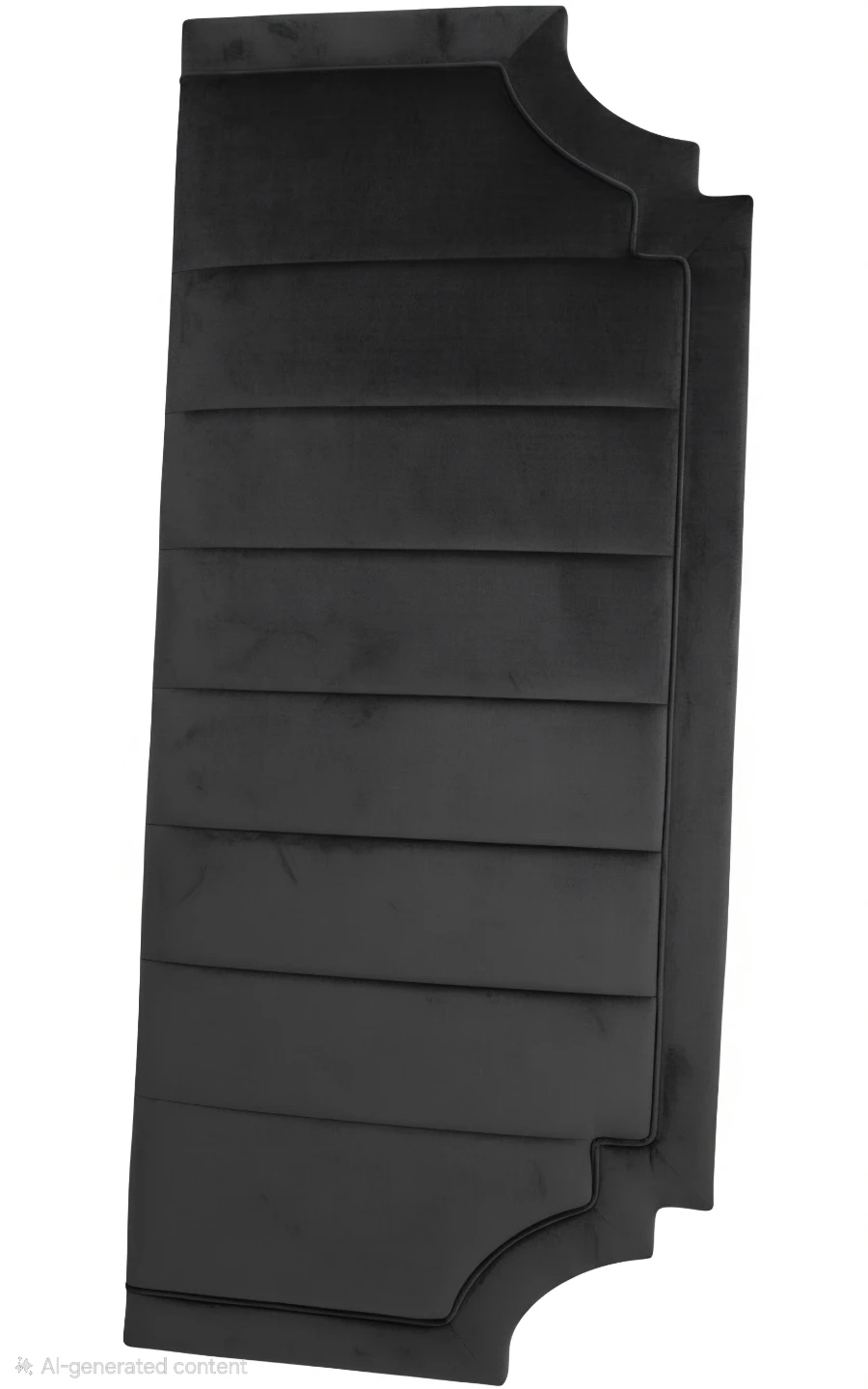 Dark Grey Velvet Upholstered Headboard