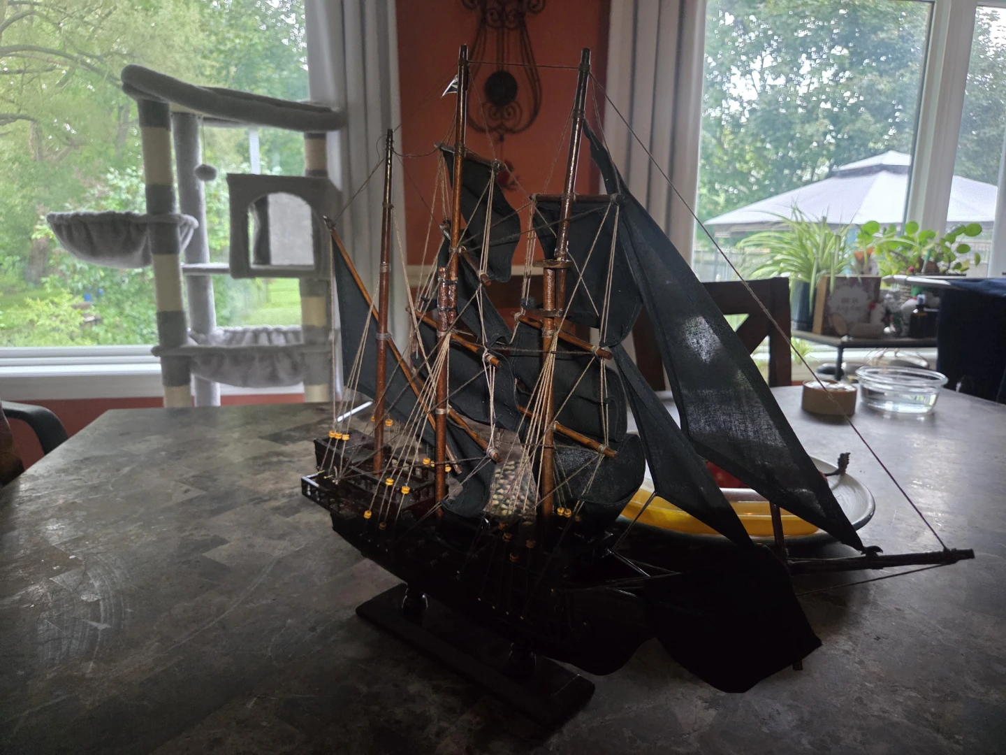 Handcrafted Queen Anne's Revenge Pirate Ship Model - photo 2