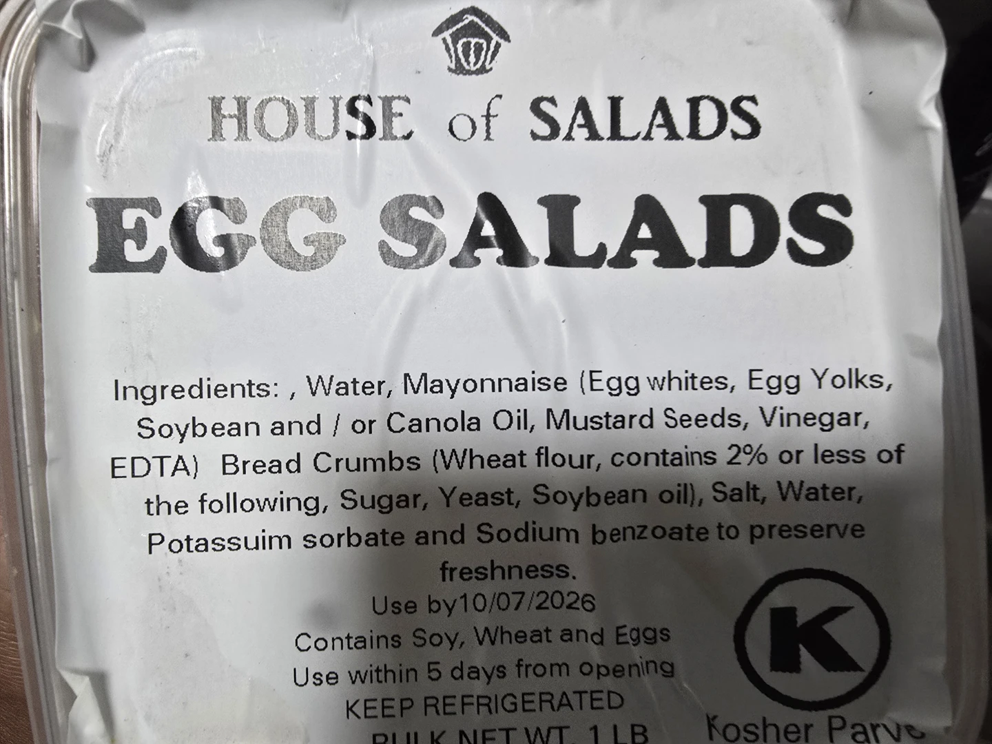 House of Salads Egg Salad and Carrots & Raisin - photo 2
