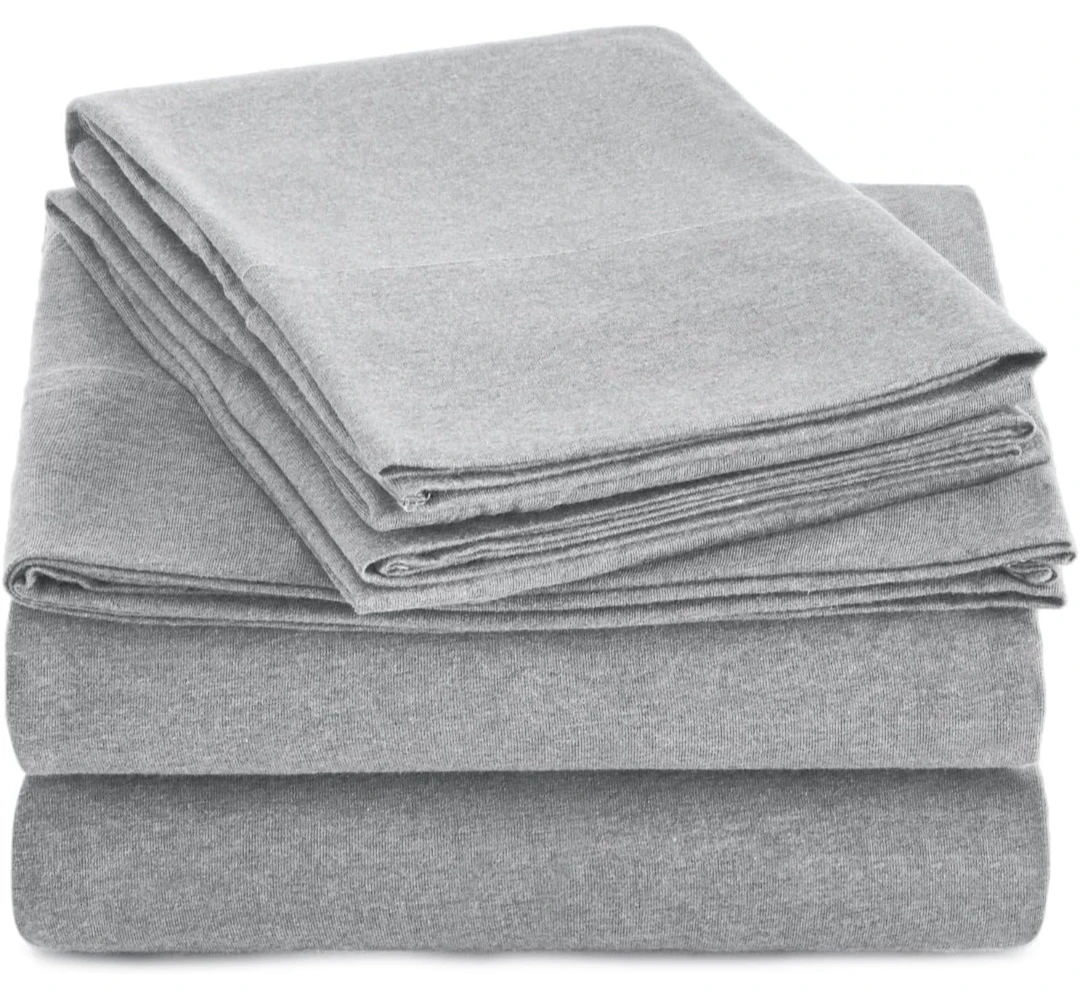 Queen Basics 4 Piece Bed Sheet Set, 100% Cotton Jersey 🏈 - photo 2