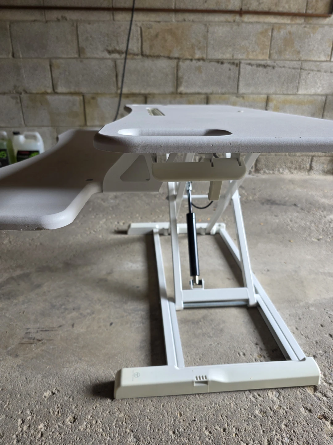 White Adjustable Standing Desk Converter
