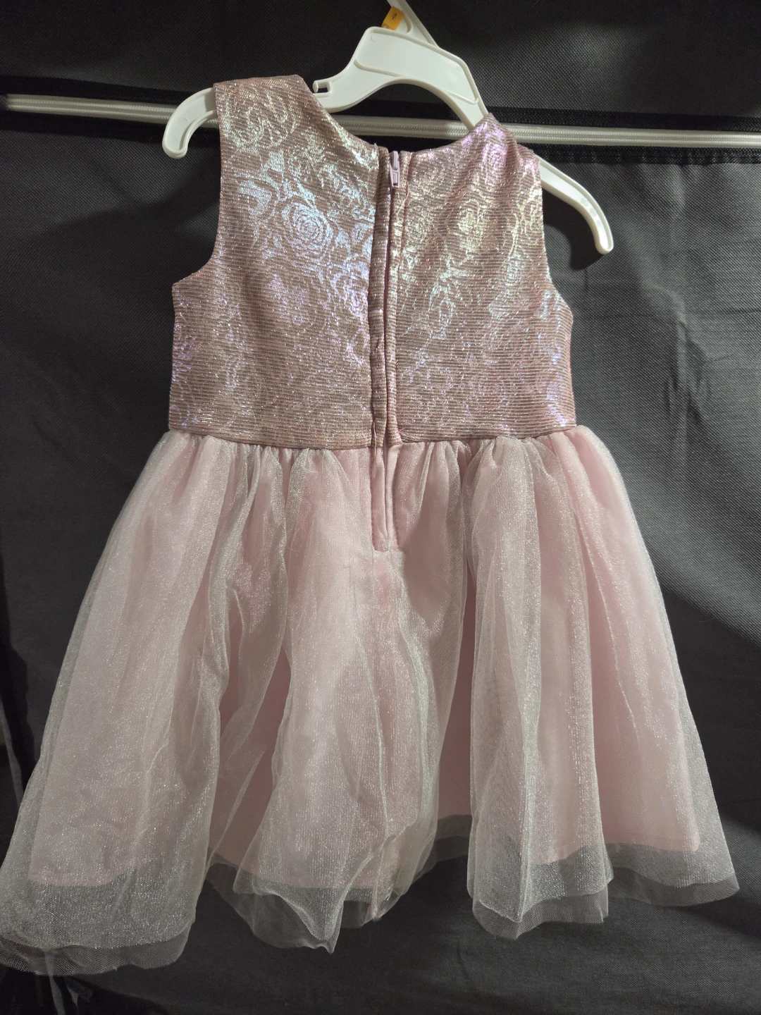 2T Girls Shimmer Pink Party Dress - photo 2