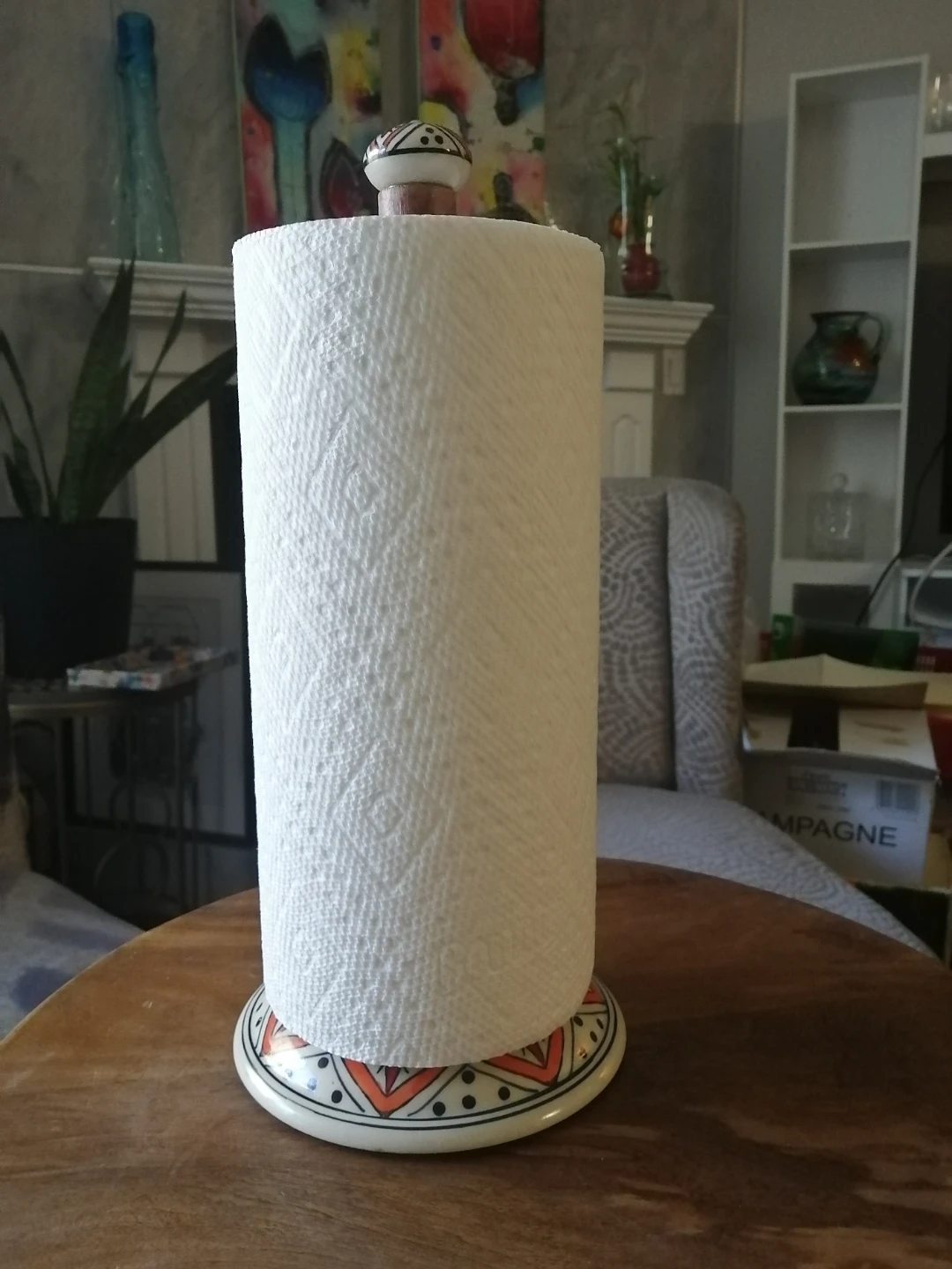 Decorative Ceramic Paper Towel Holder - photo 2