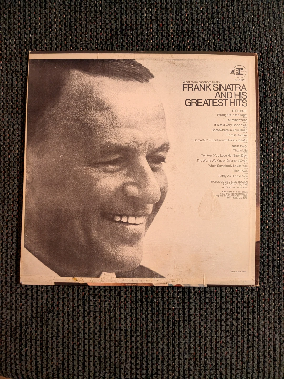 Frank Sinatra – Greatest Hits Vinyl LP - photo 2