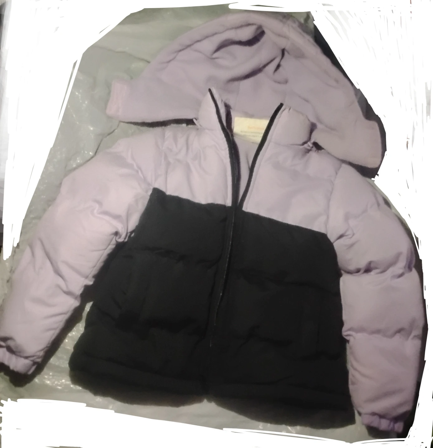 Two-Tone Hooded Puffer Jacket size 5/6