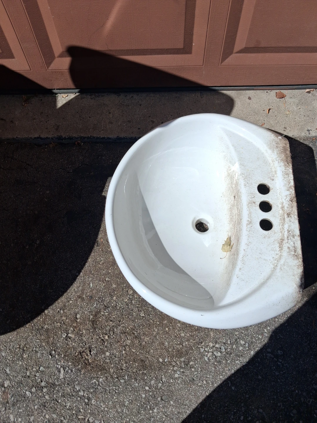 White Sink with Pedestal Base