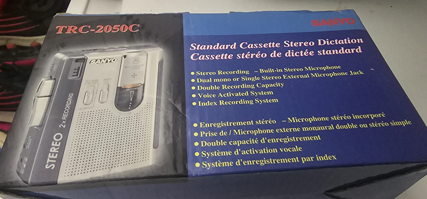Sanyo TRC-2050C Standard Cassette Stereo Dictation