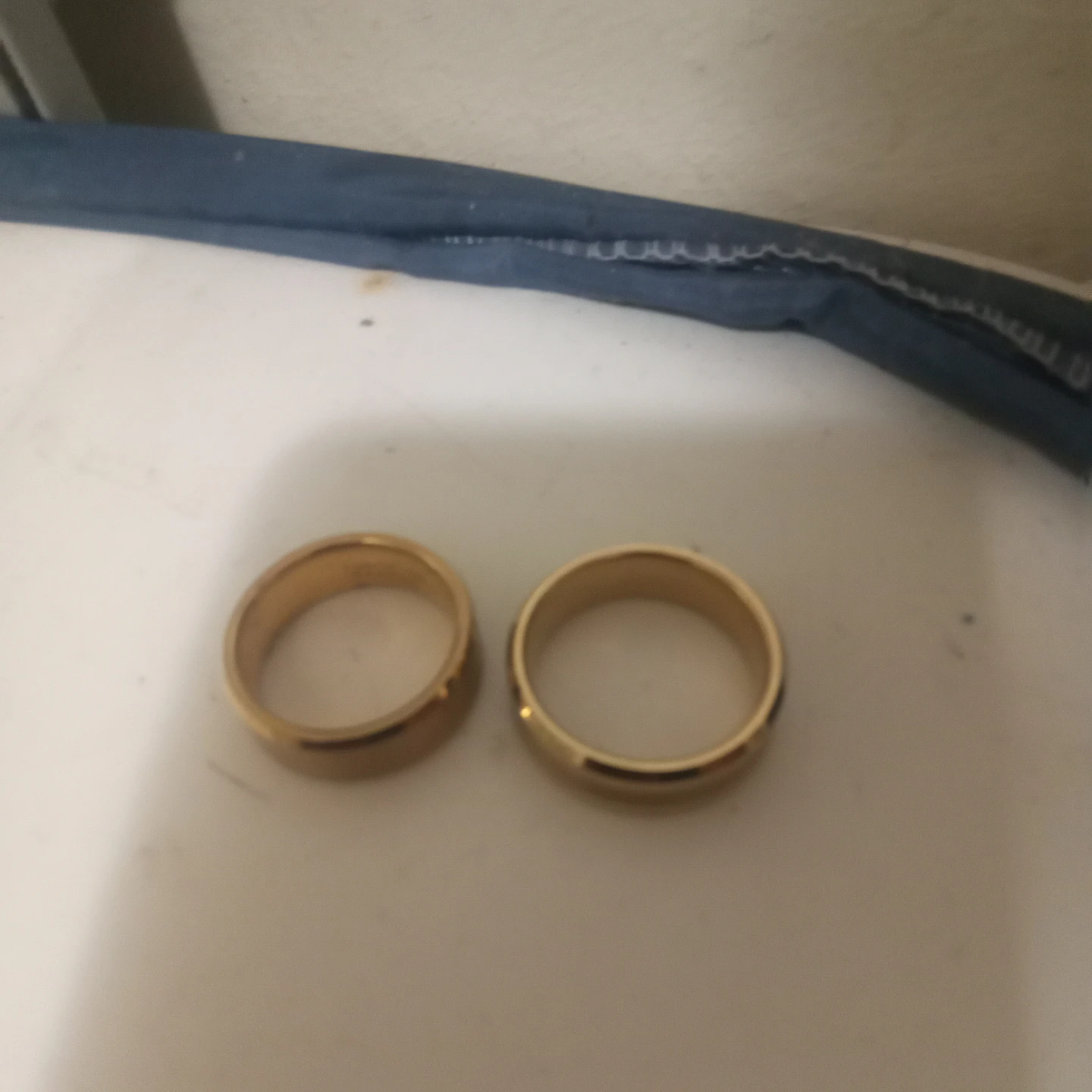 Two Gold-Tone Metal Rings - photo 2