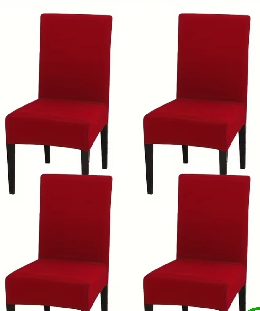 Glass Dining Table with 4 Red Chairs - photo 4