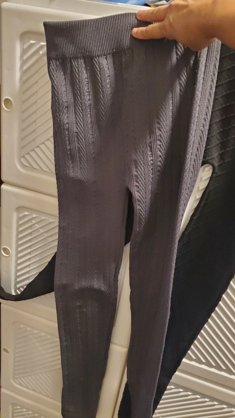🏈Textured Leggings - Black/Grey - Size S/M - photo 2