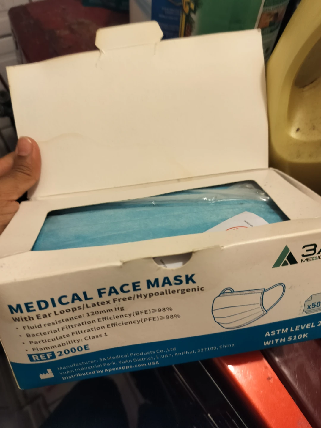 🏈 3A Medical Face Masks, 50 Pack