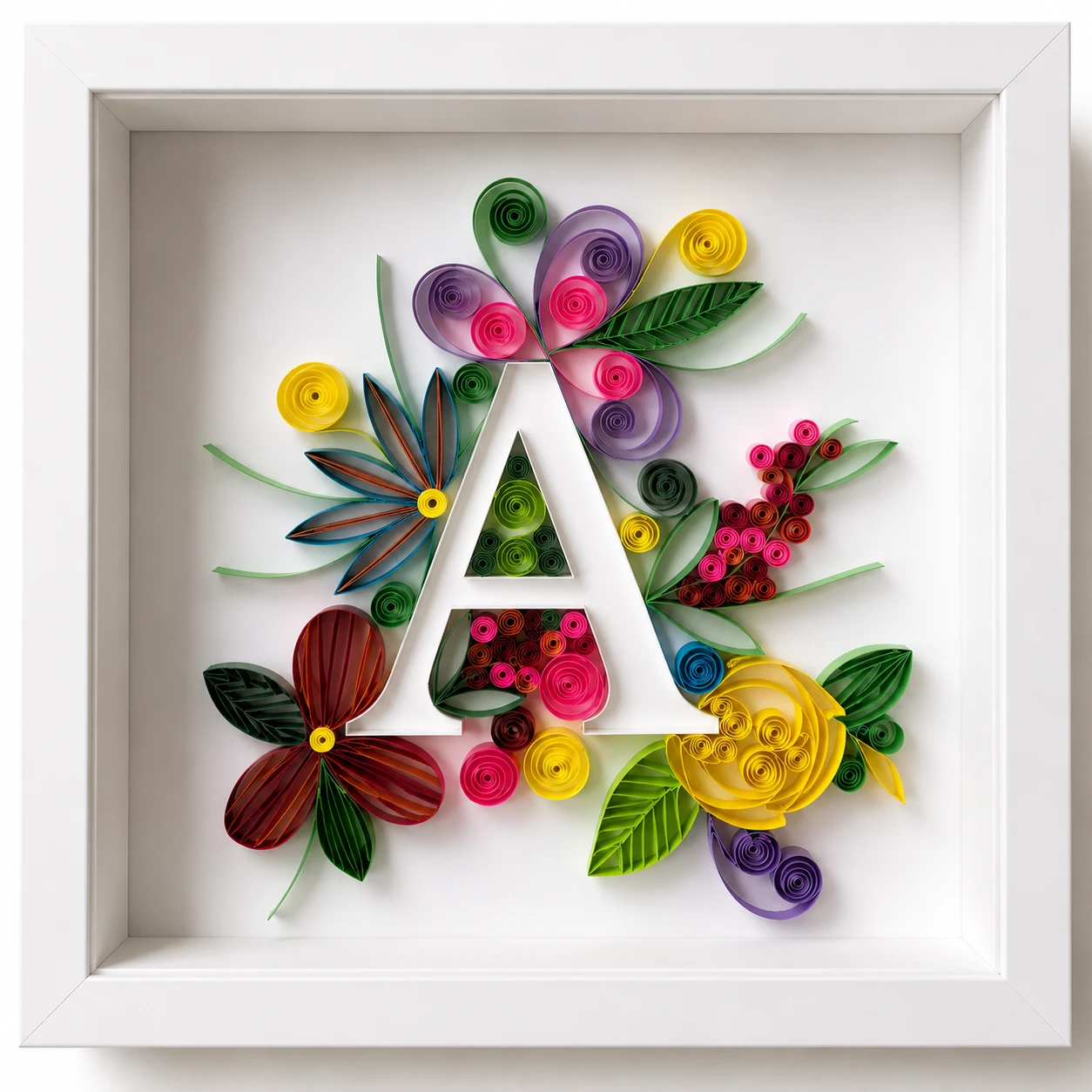 Custom Paper Quilling Art Frame