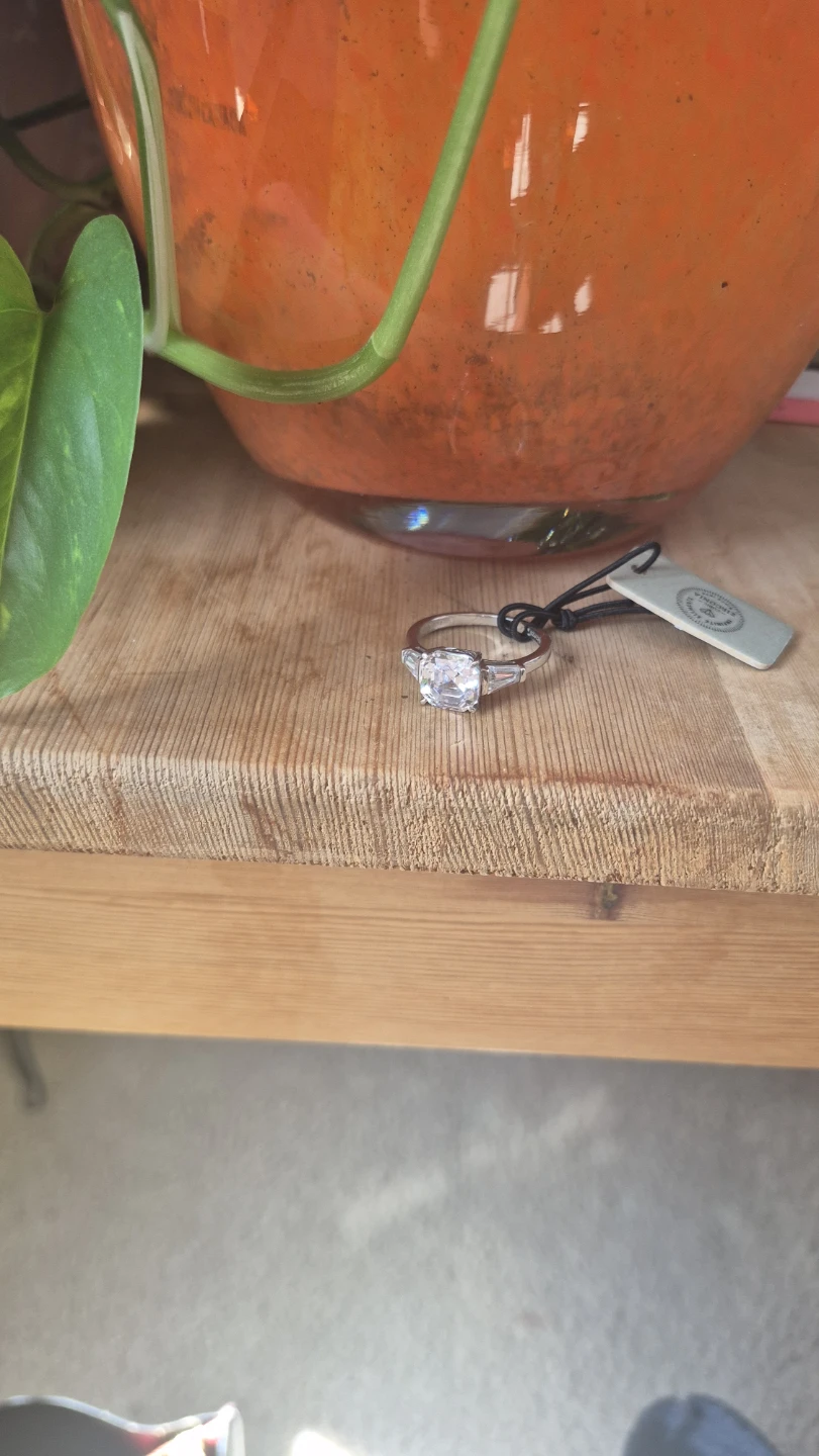 GEMOUR Sterling Silver Cubic Zirconia Ring - photo 3