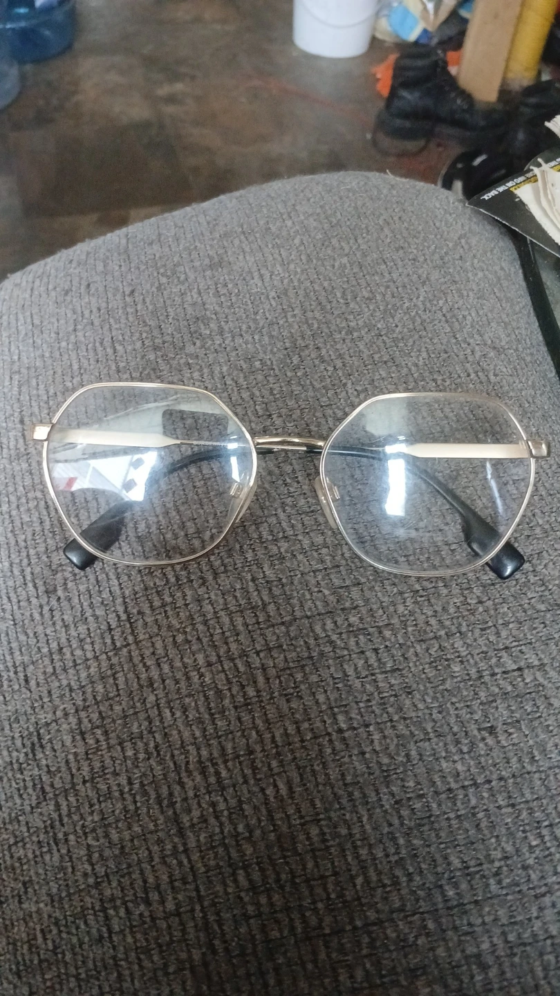 Burberry Gold Frame Eyeglasses
