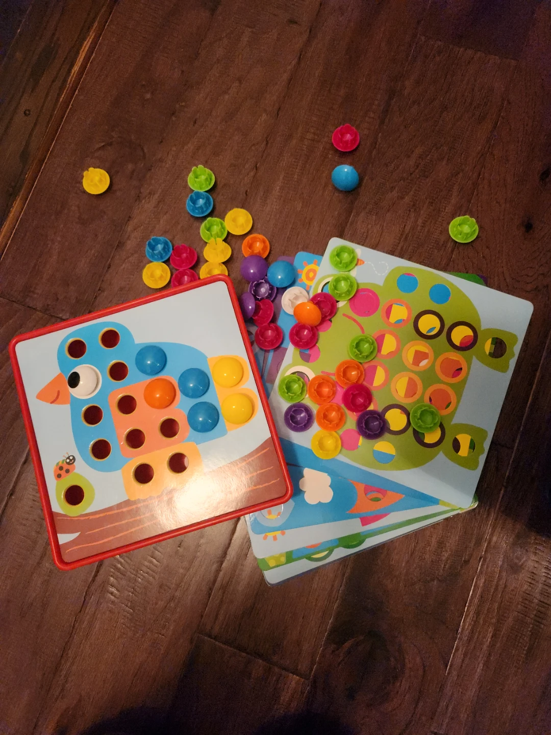 Mushroom Nail Pegboard Puzzle Set