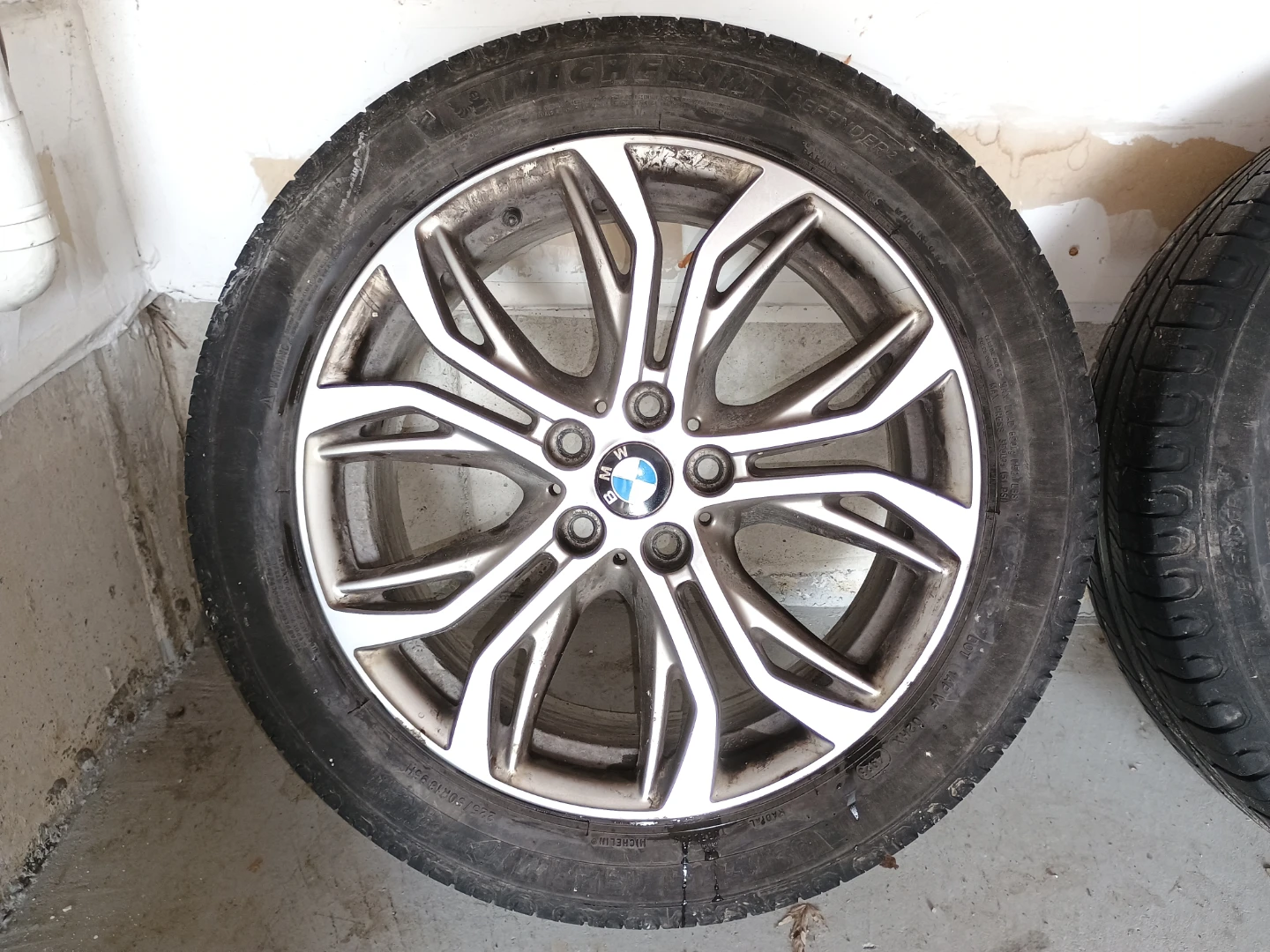 BMW 18" rims with tires (used) + Full-size spare (brand-new) - photo 4