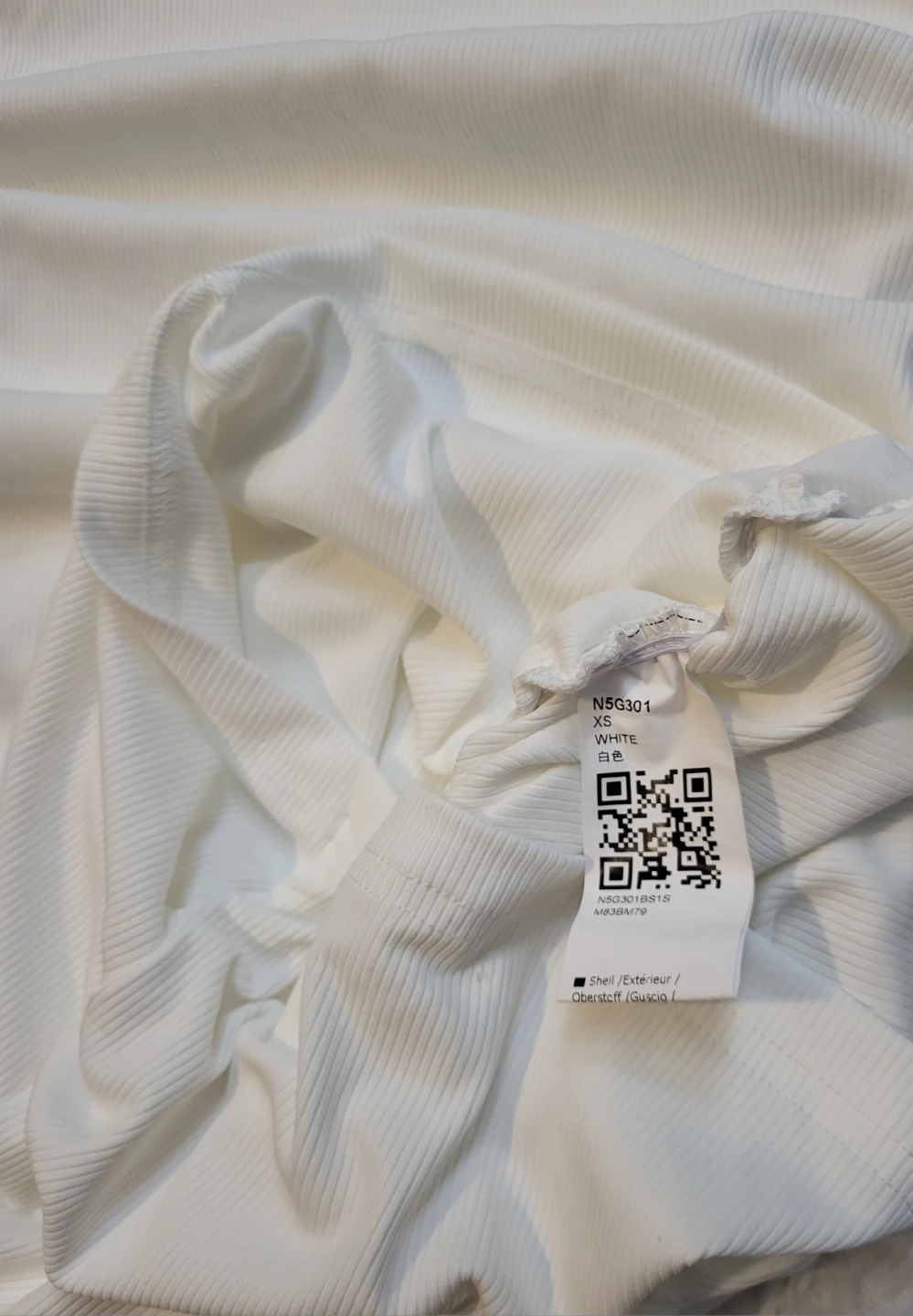 New XS White Ruched Mini Dress - photo 2