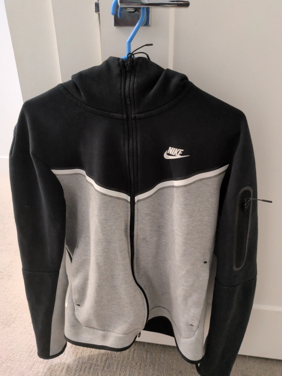 Nike Tech Fleece Hoodie Black and Grey
