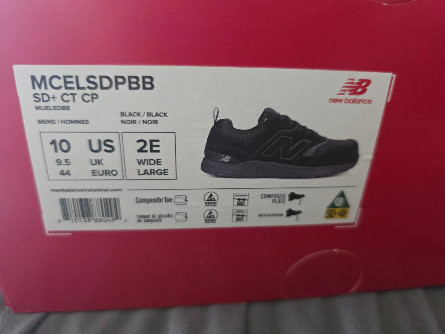 New Balance Industrial Safety Shoes, Size 10 2E - photo 4