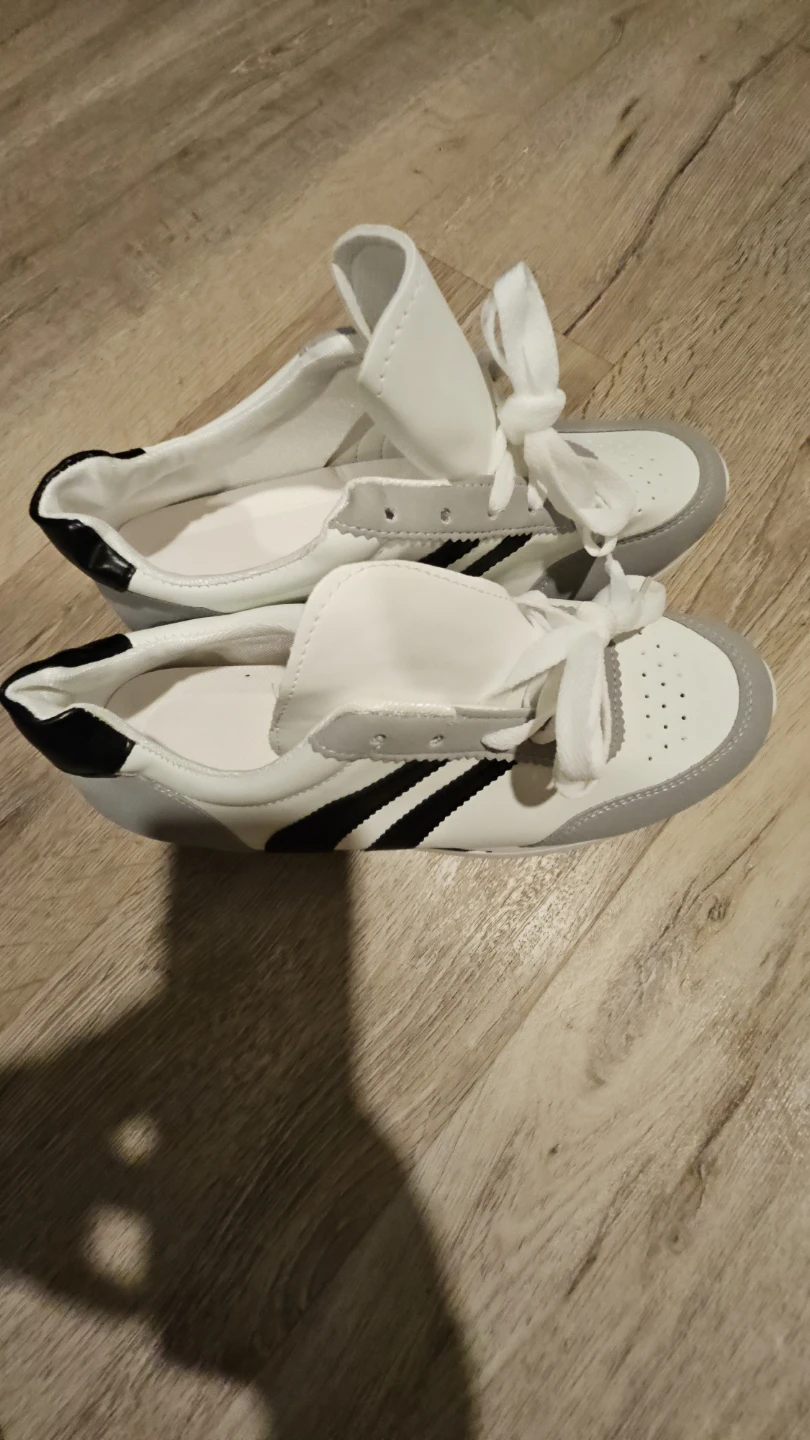 White, gray, and black sneakers Womens - photo 2