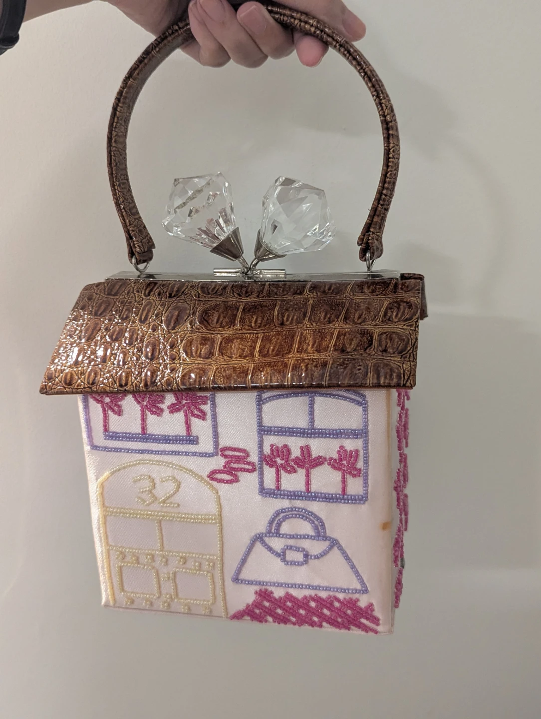 Jeanne Lottie Pink House Novelty Handbag