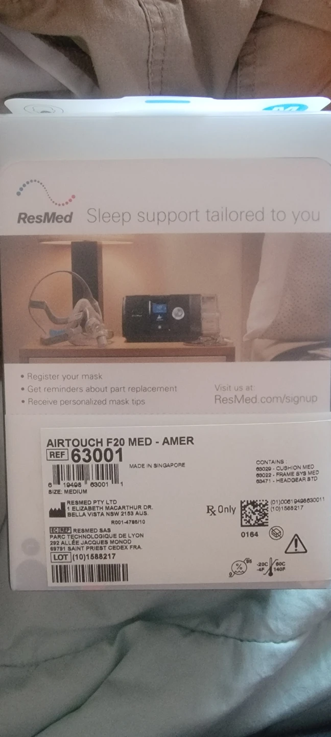 ResMed AirTouch F20 CPAP Mask, Medium - photo 2