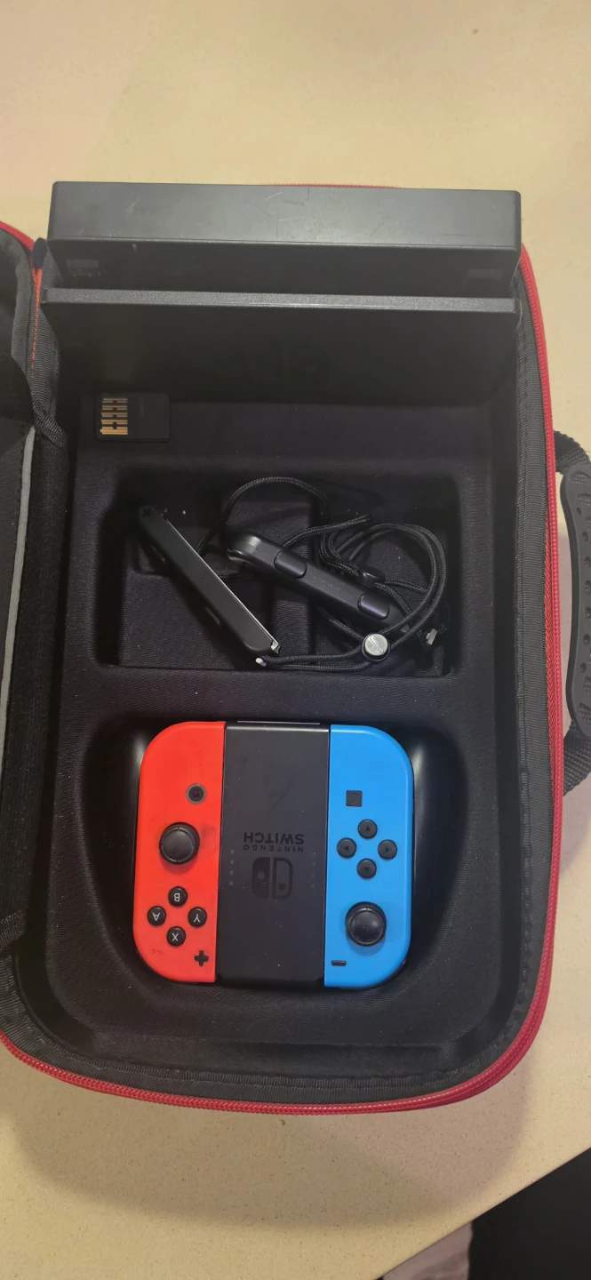 Nintendo Switch Dock, Controller,  games and carry case - photo 2