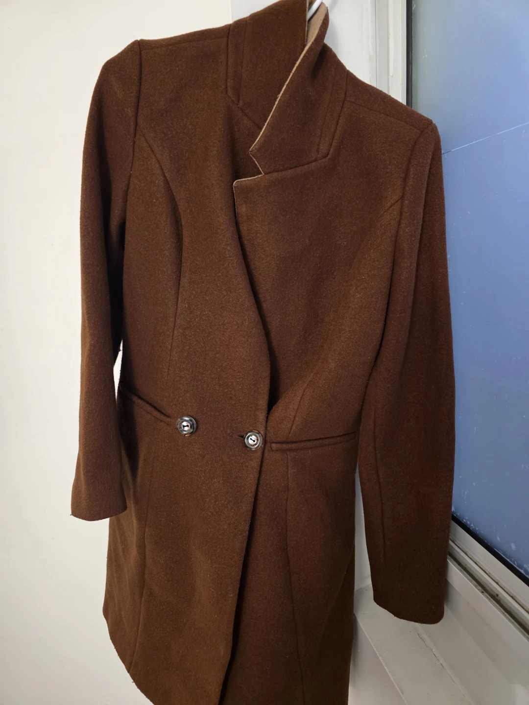 Brown Wool Blend Coat