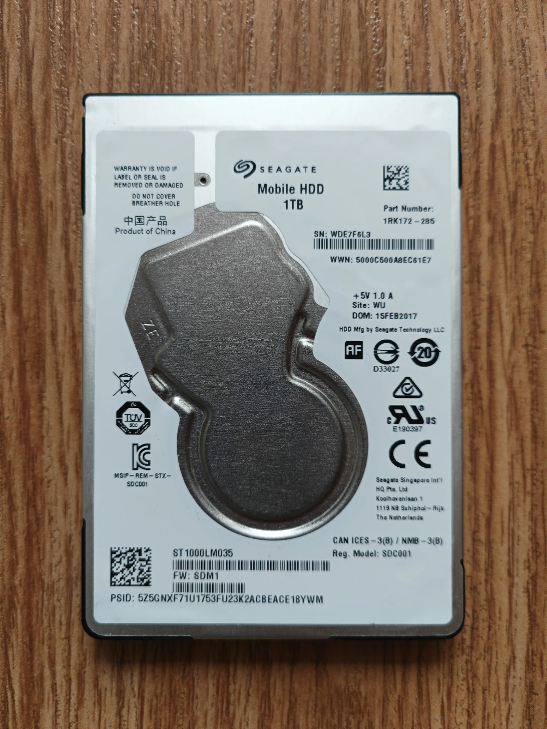Seagate Mobile HDD 1TB Hard Drive