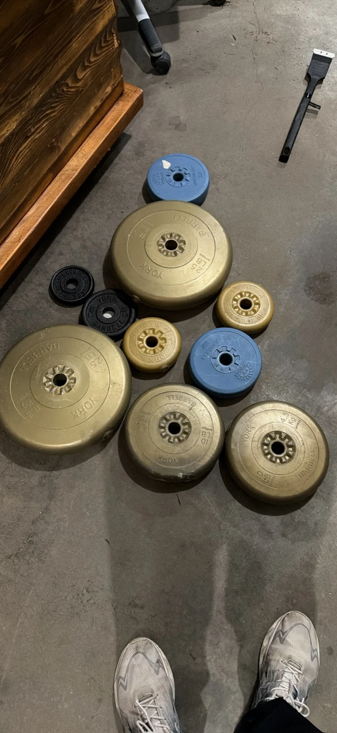 York Barbell Weight Plates Set