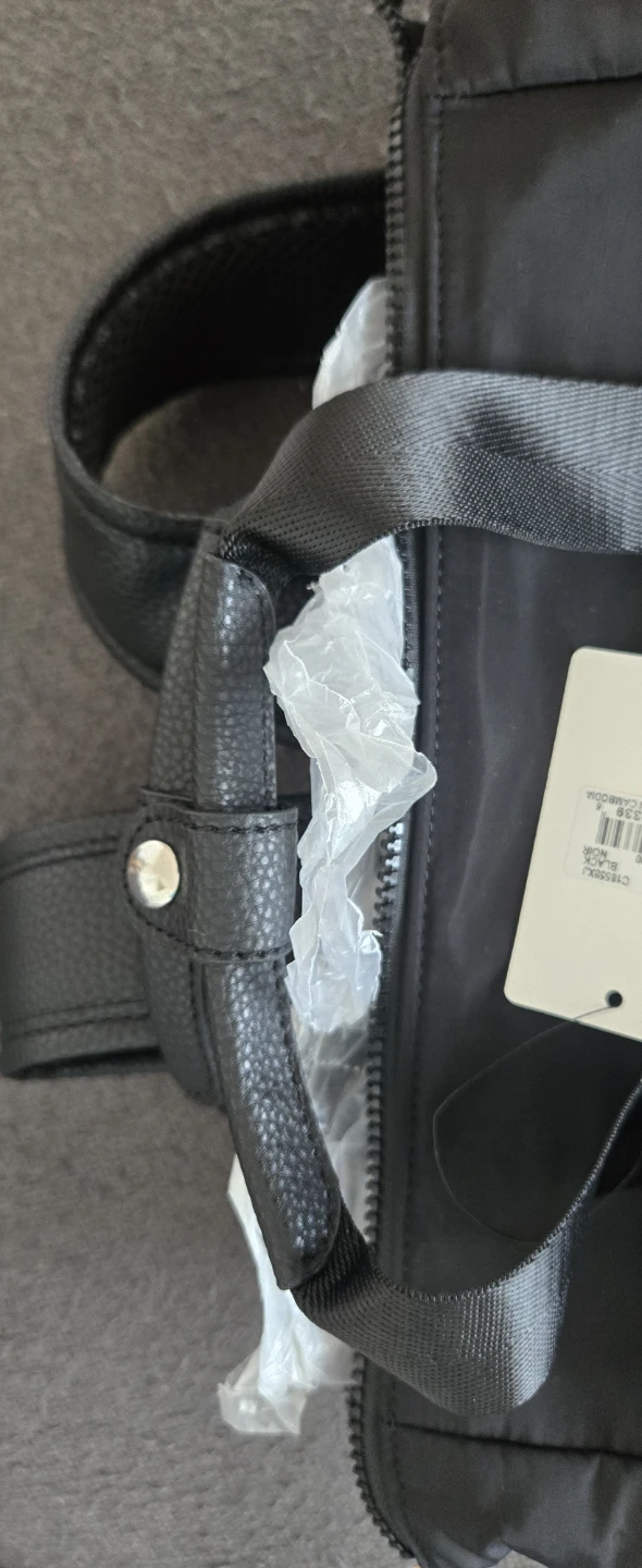 New Black Nylon Convertible Backpack - photo 4