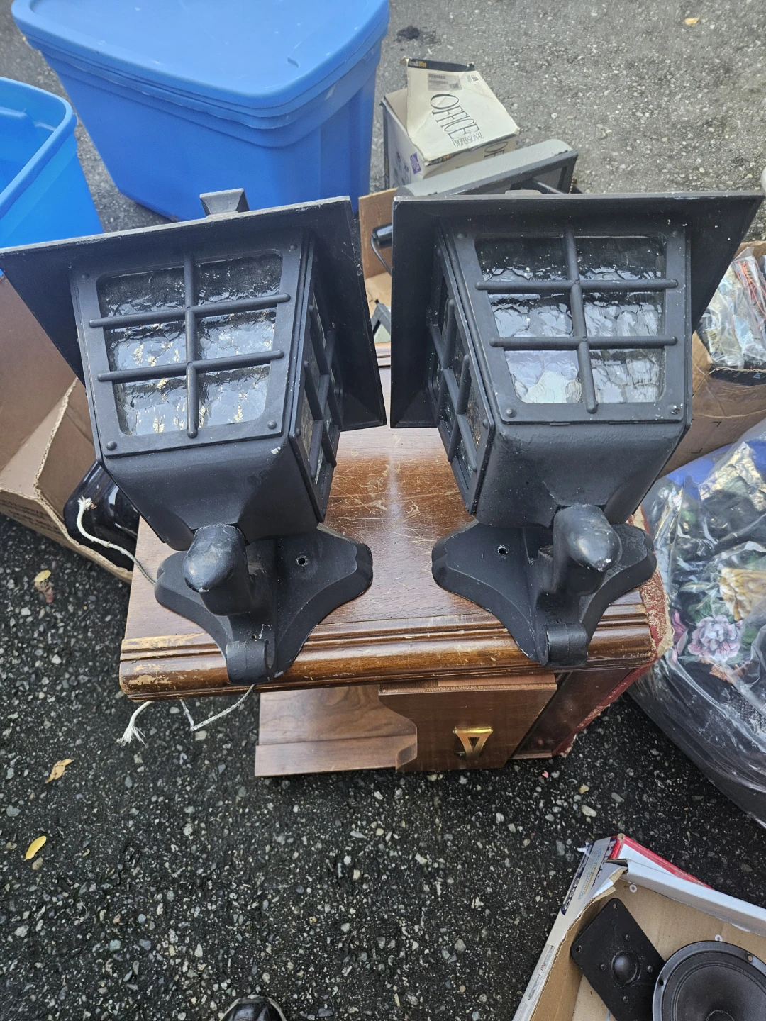 Set of Two Black Outdoor Wall Lights - photo 3