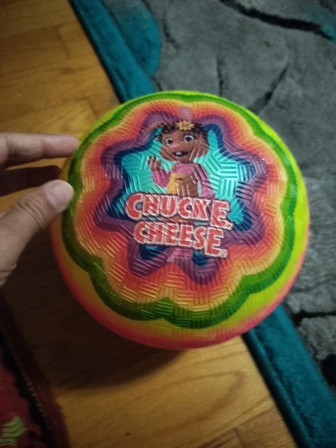 🏈Chuck E. Cheese Rainbow iconic ball l