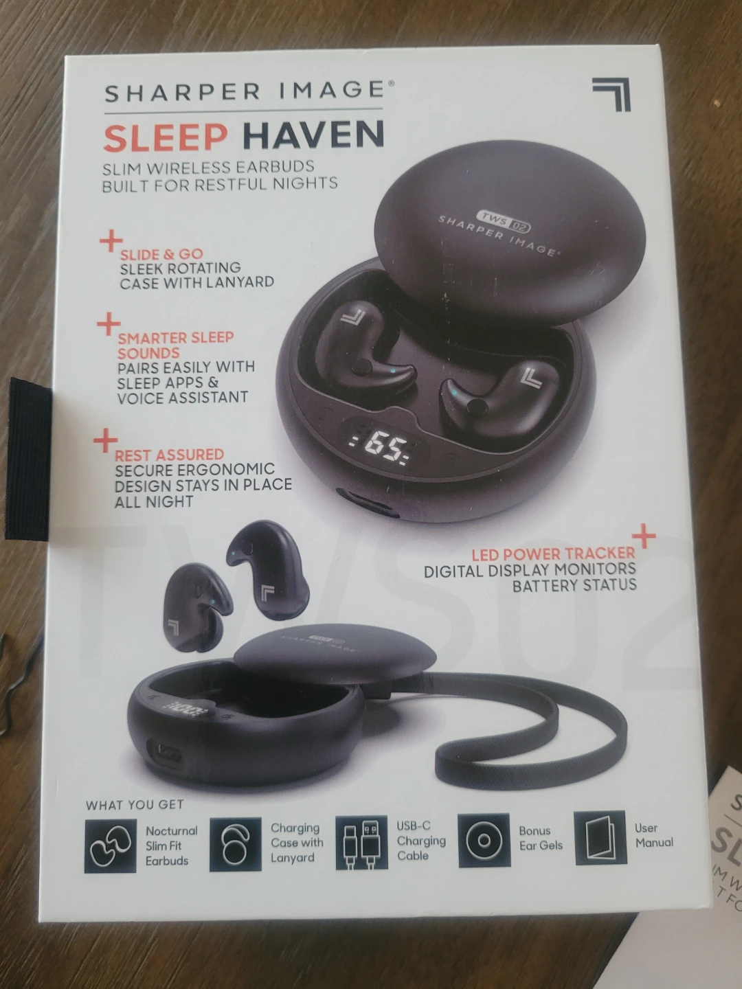 Sharper Image Sleep Haven Slim Wireless Earbuds - photo 2