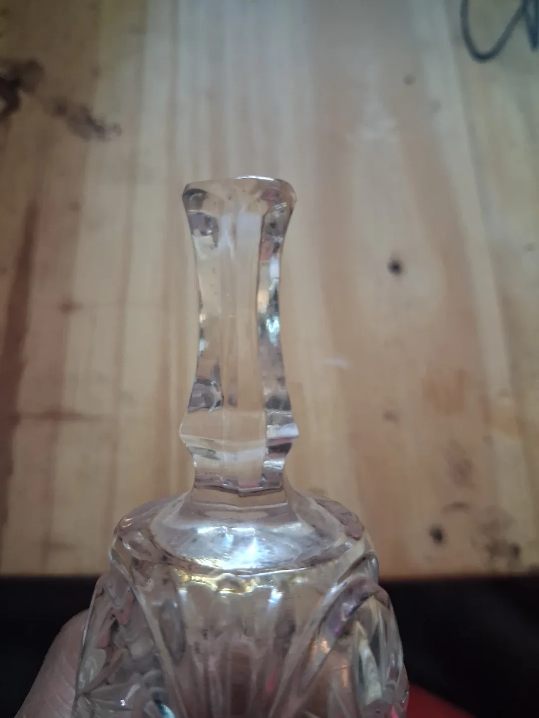 Vintage Clear Crystal Decorative Bell - photo 3