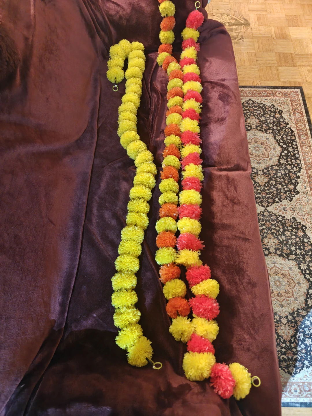 Garland Flowers Yellow, Orange, Pink