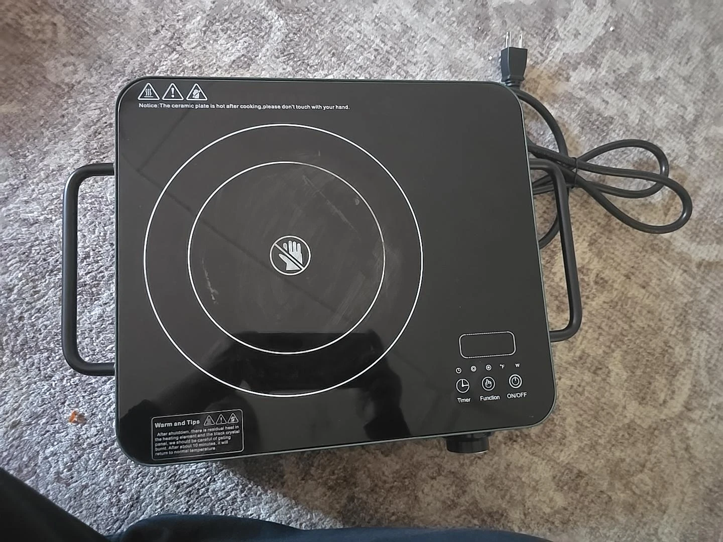 Radiant Electric Cooktop DTI-4 - photo 4