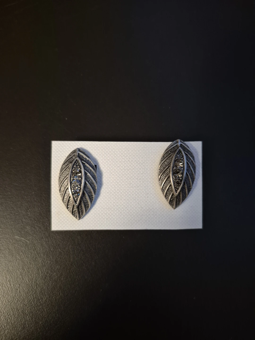 Vintage Leaf Clip-On Earrings