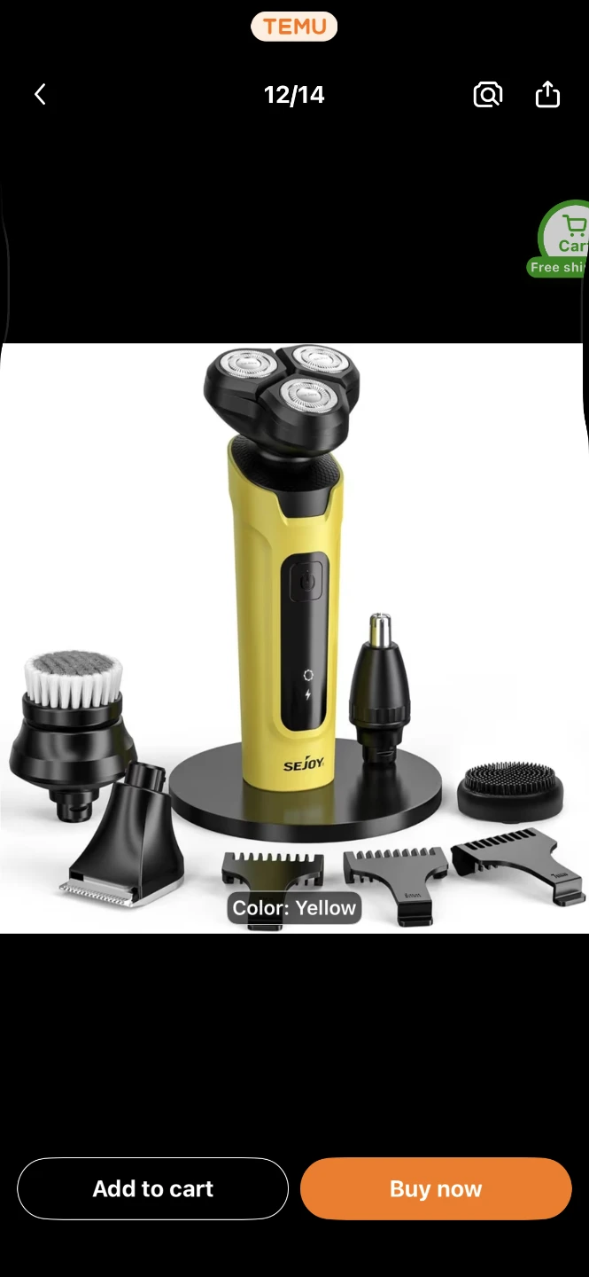 Sejoy 5-in-1 Electric Shaver Grooming Kit - photo 2