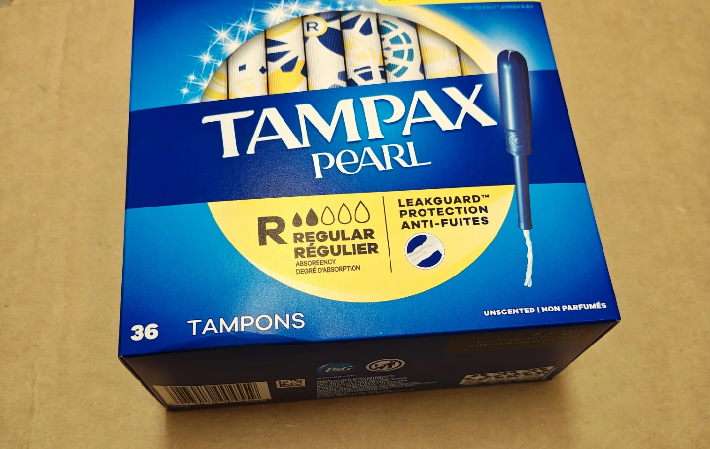 🏈Tampax Pearl Regular Absorbency Tampons - 36 Count